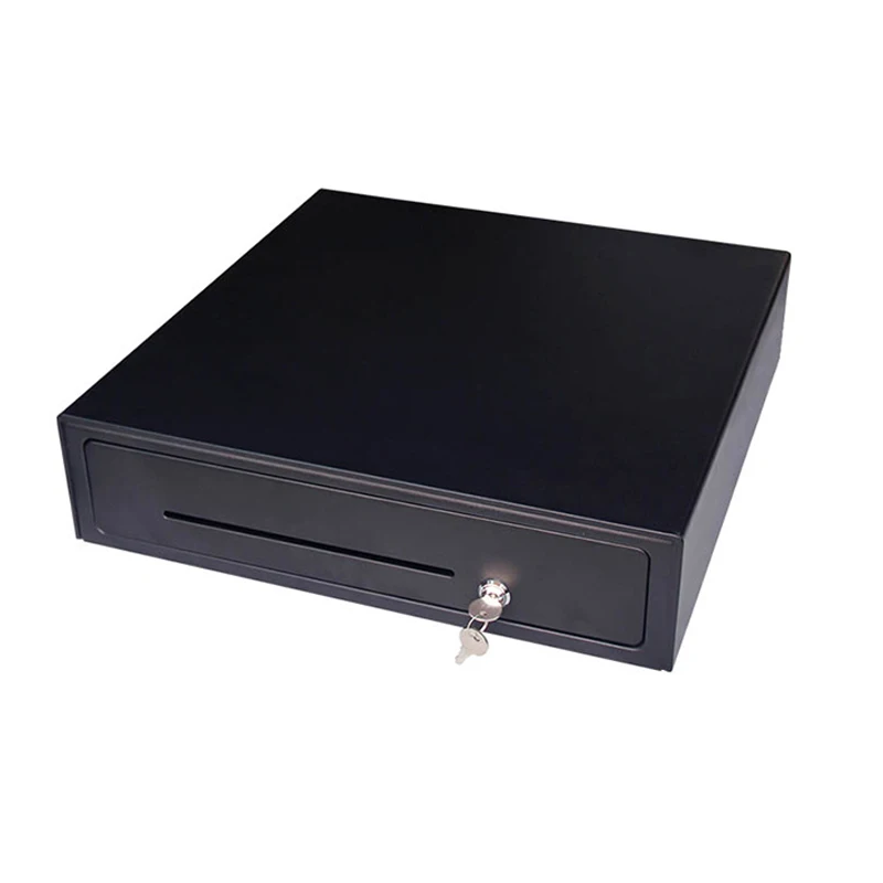 

Автоматический ящик для наличных, 5 лотков для купюр, 8 лотков для монет, кассовый ящик для наличных, 3-позиционный замок для ключей, коробка д...