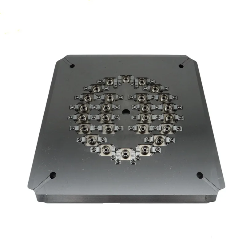 Four corner pressurized PC1.25 1.0 bare ferrule non-standard ferrule fiber grinder grinding disc polisher fixture LC/APC-24