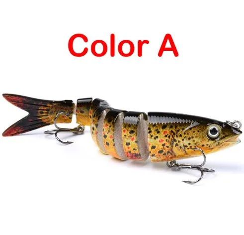 13 28 см 19 г тонущие воблеры 8 сегментов Swimbait Щука воблер рыболовная приманка Мульти