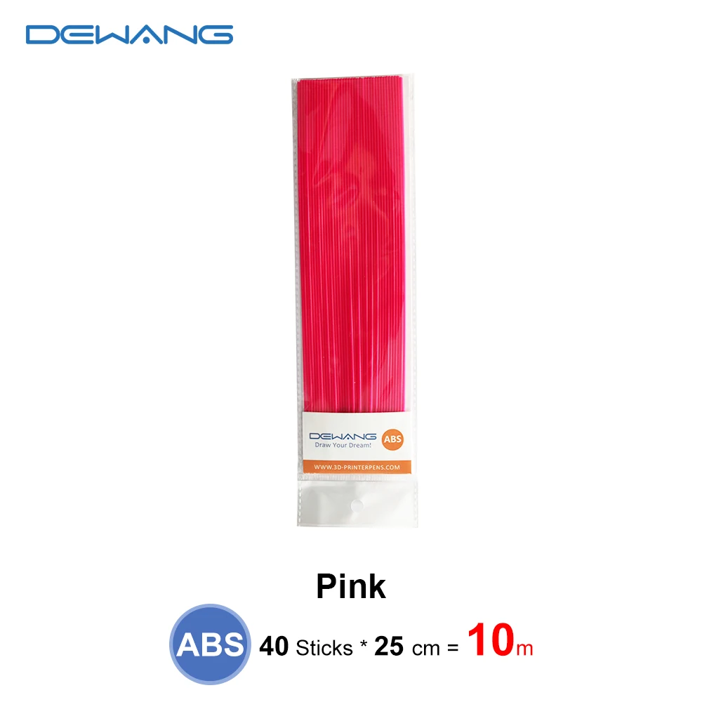 

DEWANG 3D Pen Filament 1.75mm ABS Filament Refills Total 10 Meters Fast Forming Eco Friendly Work with 3D Pen