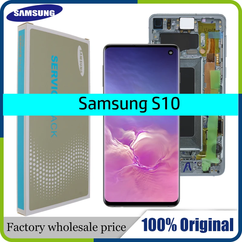 AMOLED 6,1 ''lcd для SAMSUNG Galaxy S10 G973F/DS G973U G973 SM-G973 дисплей сенсорный экран дигитайзер Замена