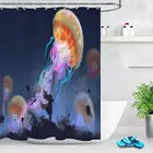 Штора для душа Dream Jellyfish World, прочная тканевая креативная занавеска для ванной, 12 крючков, 180 х180 см