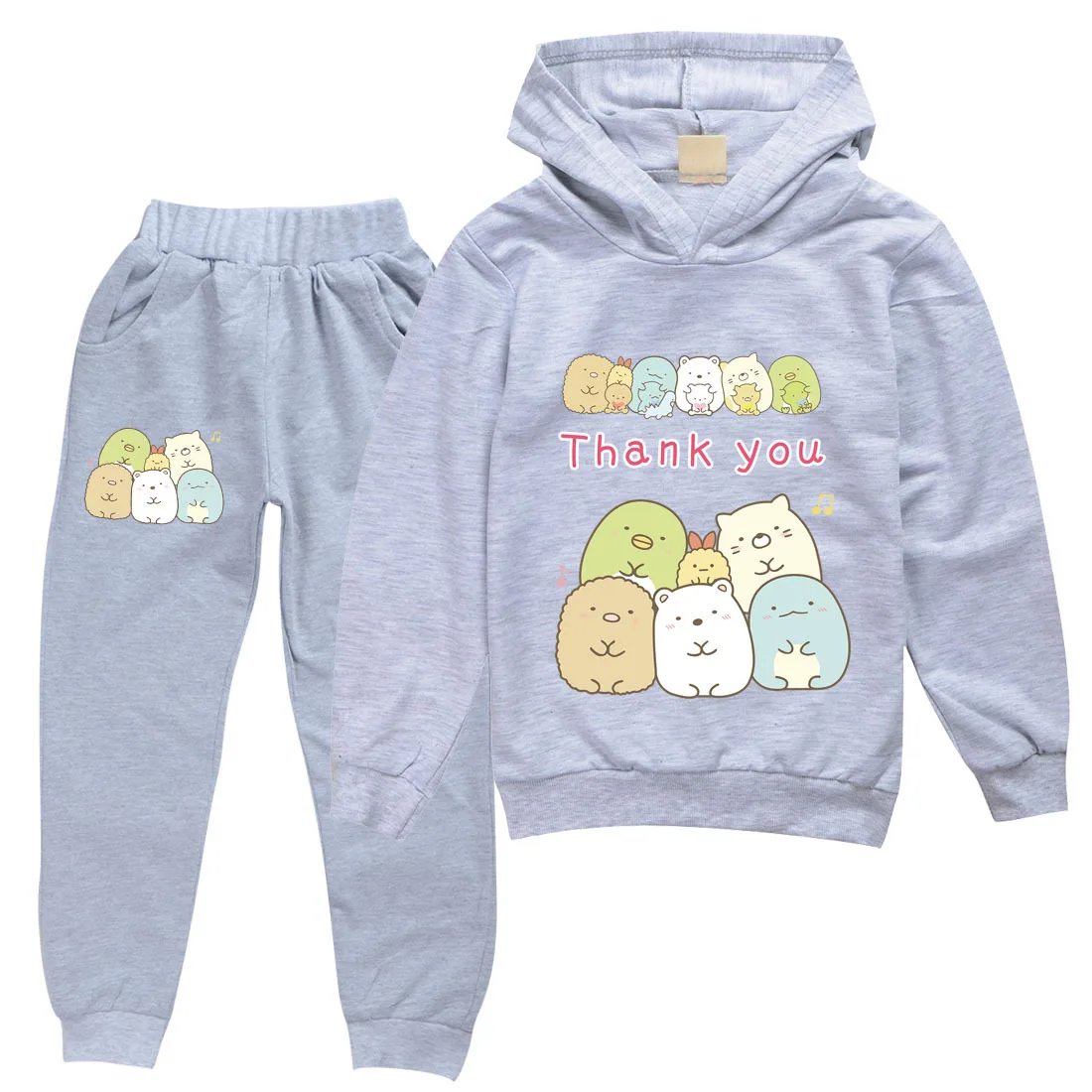 

2-16Y Baby Girls Clothes Cartoon Sumikko Gurashi Hoodies Jogging Pants 2pcs Sets Kids Tracksuit Children Sportsuit Boys Outfits