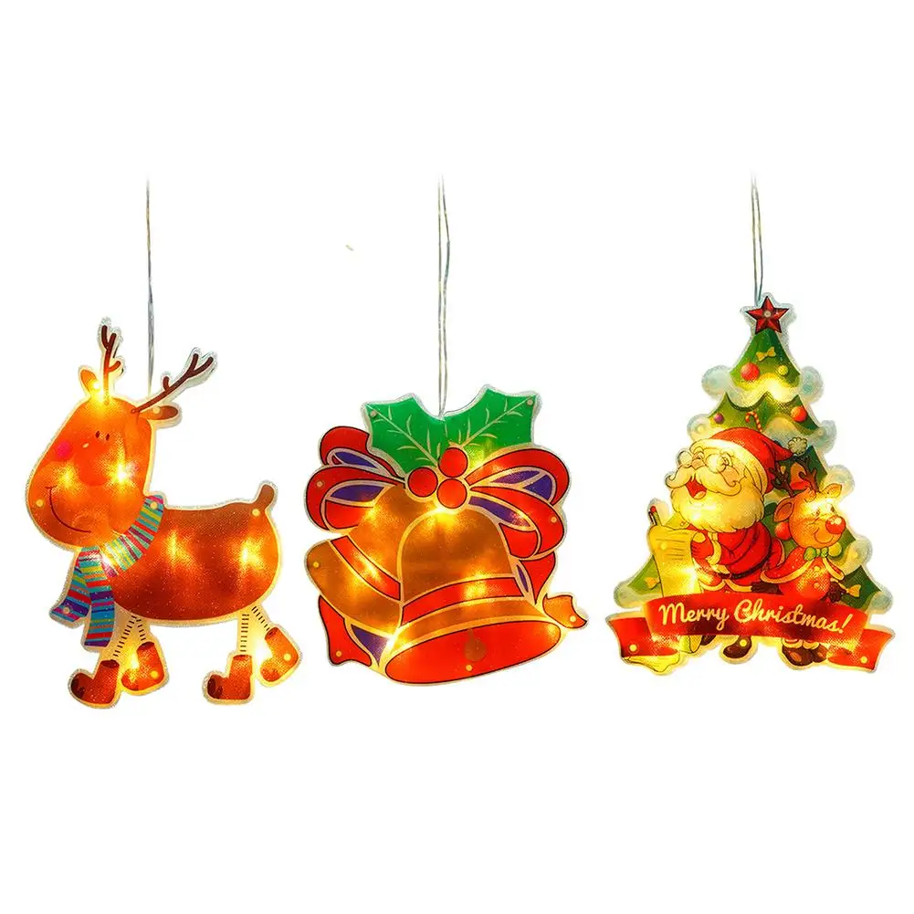 

LED Christmas Lights Christmas String Lights Christmas Window Decoration String Lights With Suction Cup PVC Decoration Light