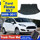Коврик для багажника Ford Fiesta Hatchback 2009-2017, коврик для заднего багажника, напольный коврик 2010, 2011, 2012, 2013, 2014, 2015, 2016