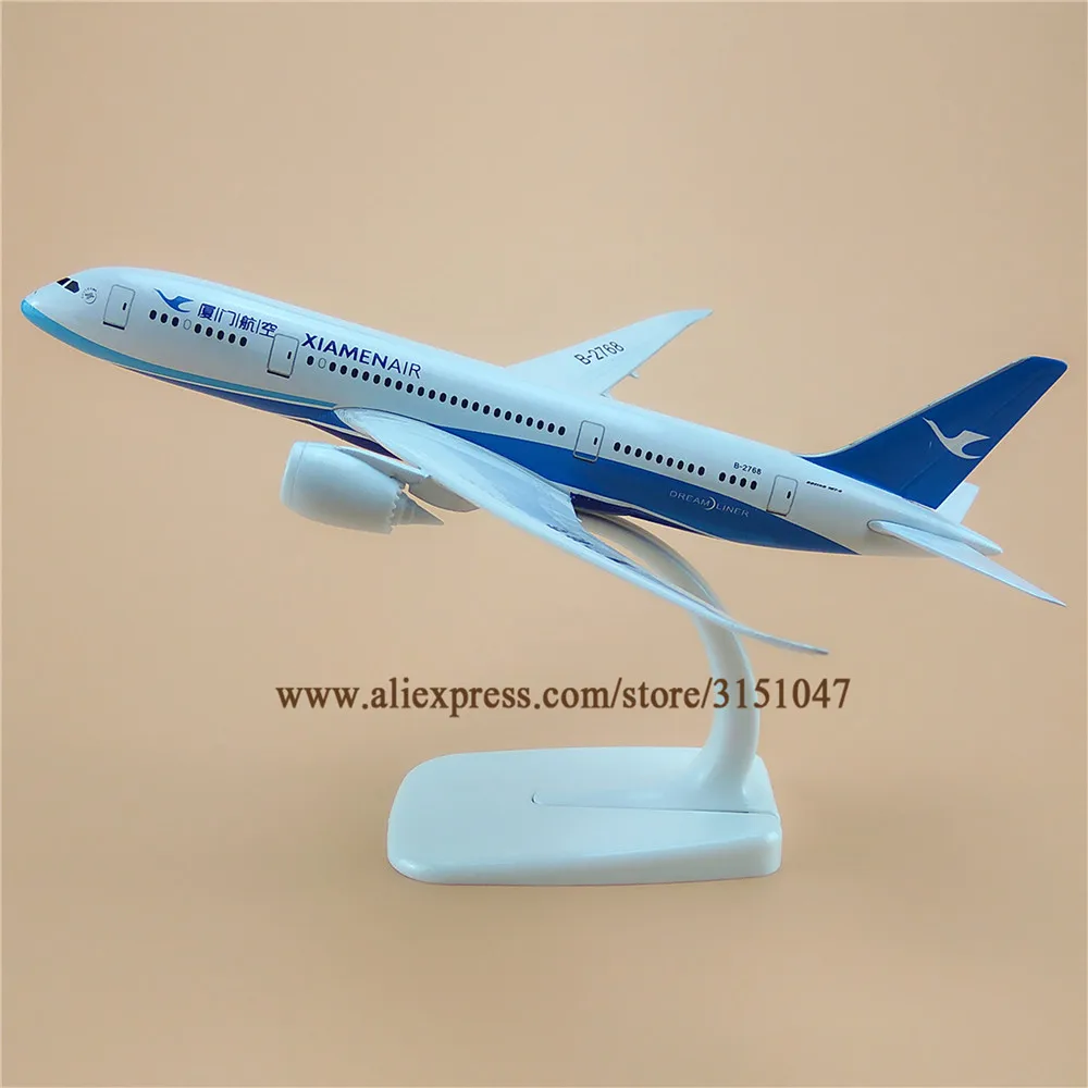 Модель самолета авиакомпании Xiamen Air модель из металлического сплава 20