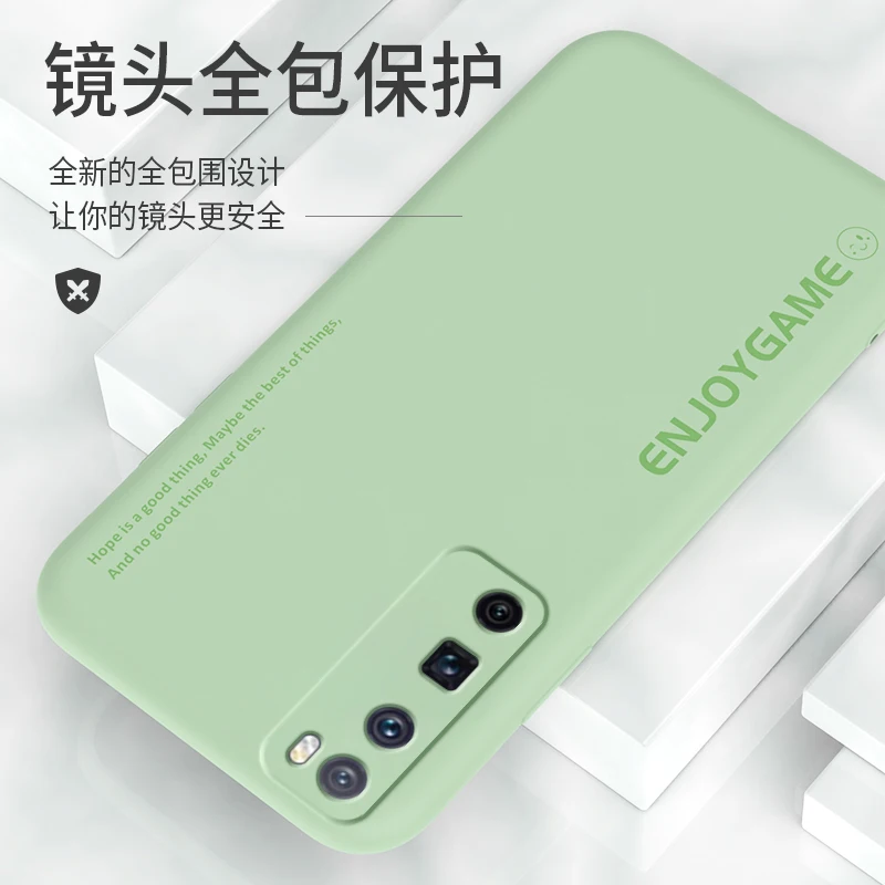 

Minimalist Style Shockproof Phone Case For HUAWEI Nova 6 5G 7 8 Durable Pretty Delicate skinSilicone Soft Back Cover