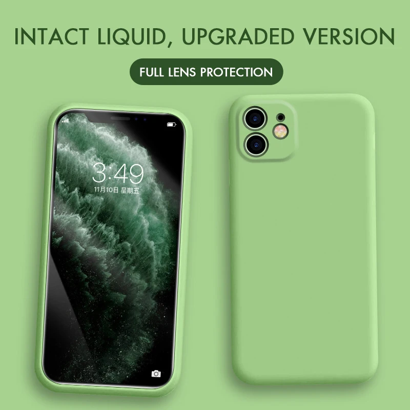 Силиконовый чехол для iPhone 11 7 8 Plus яркий однотонный XS 6 6S Pro MAX XR X Max мягкие чехлы
