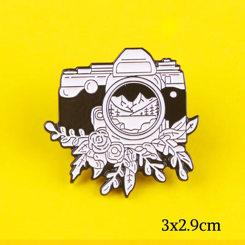 

Mountain Travel Adventure Pin Outdoors Series Wild Hiking Travels Brooches Camping Firewood Explore Nature Badges On Backpack