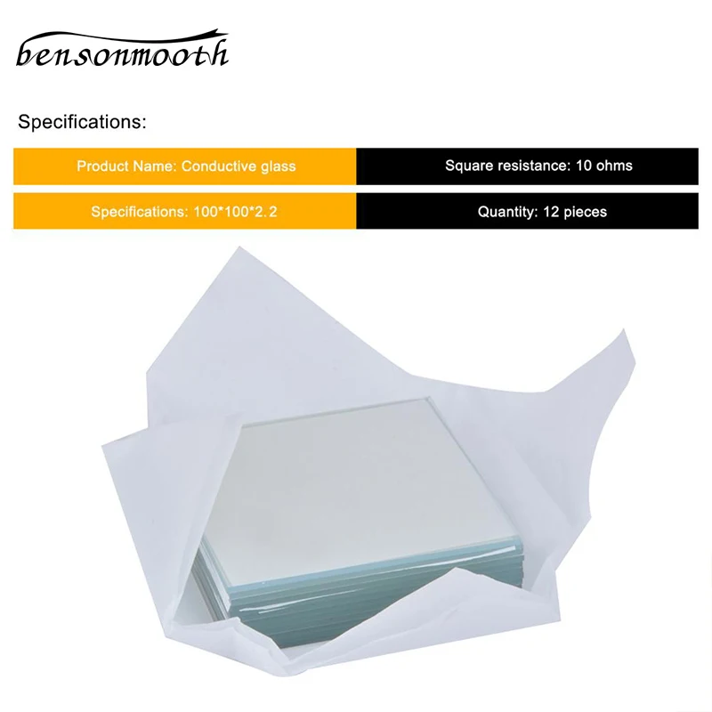 Лабораторный Прозрачный Проводящий оксид олова Индия 15*15*1 1 мм 200 шт. | Инструменты