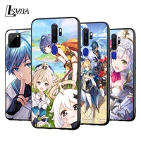 funda genshin impacts game for oppo a5 a9 a7 a11x a1k a12 a12e a31 a32 a53 a53s a72 a73 a93 ax7 pro 2020 2018 5g phone case