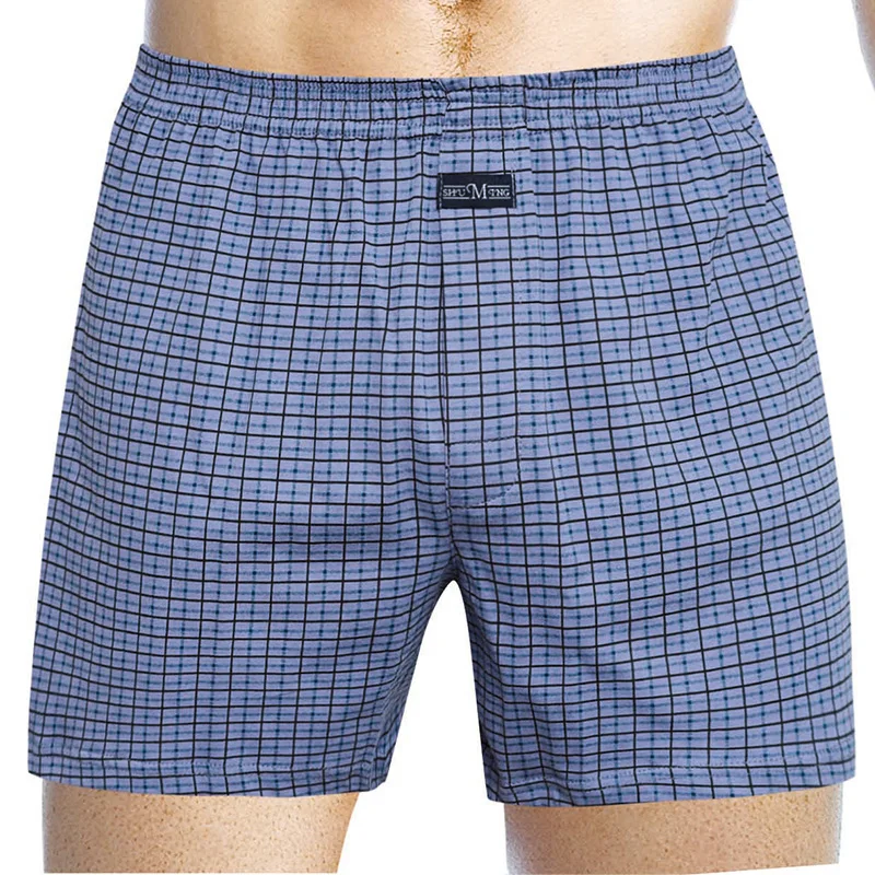 

Men's Knitted Cotton Underwear Loose Boxer Shorts Plus Size High Waist Summer Shorts Men Boxershorts Underpants Man Comfortable