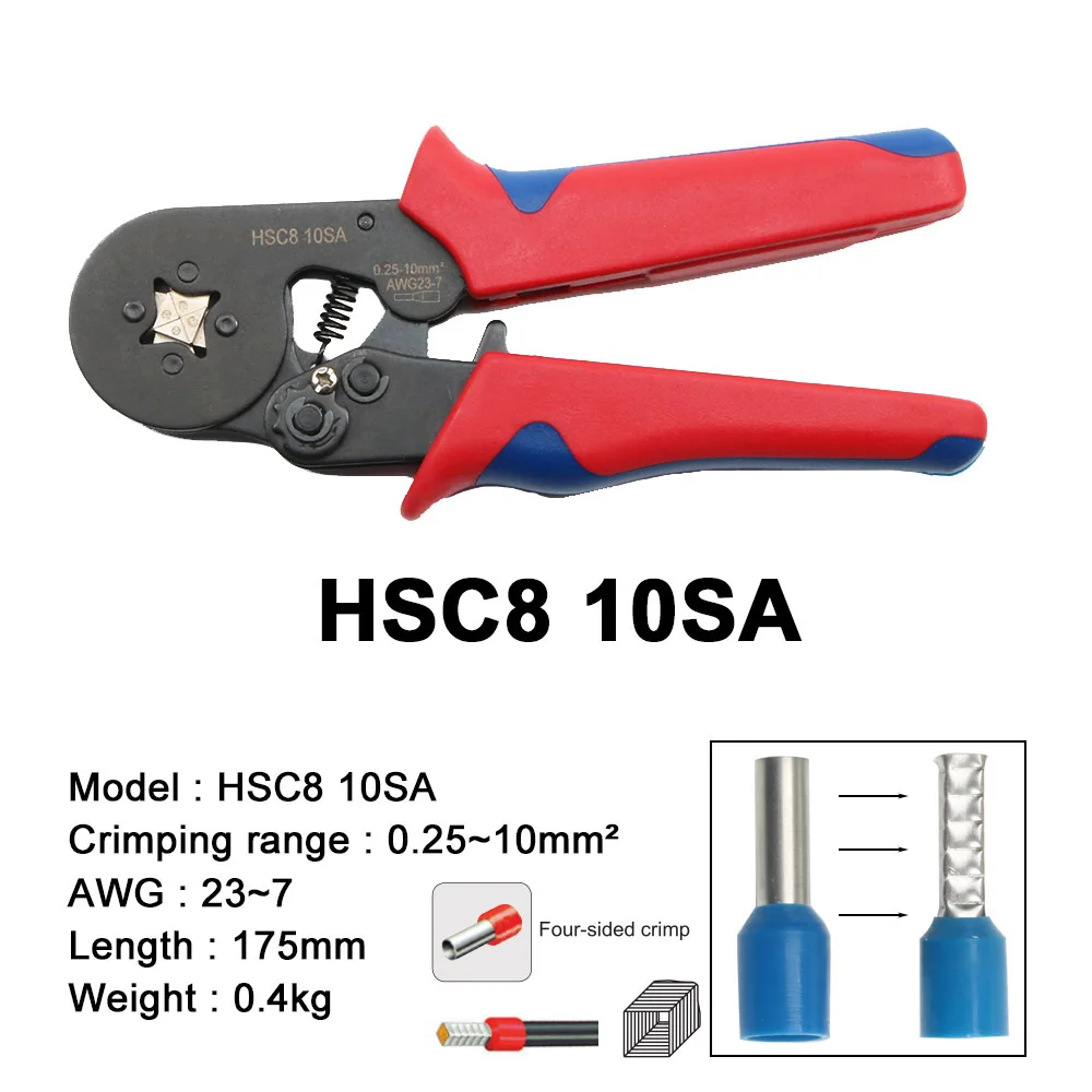 HSC8 6 4 миниатюрные саморегулирующиеся обжимные плоскогубцы 0 25 мм 16