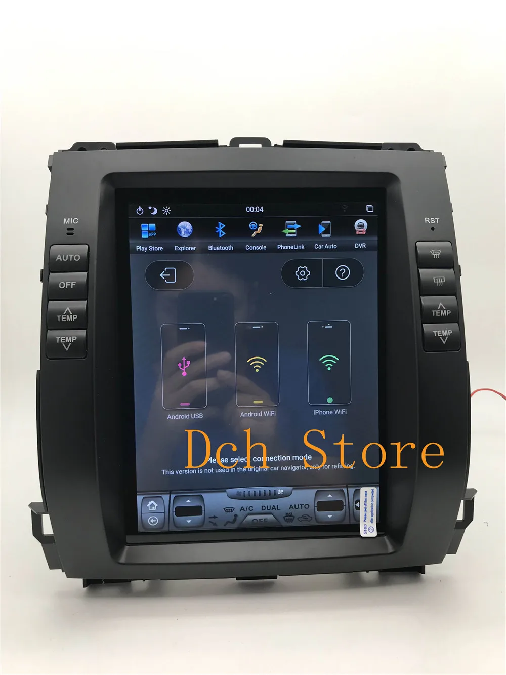 Вертикальный стиль Tesla Android 8,1 автомобильный dvd-плеер для Toyota Prado 120 land cruiser 2002-2009 для Lexus GX470 NAVI ips PX6 CARPLA