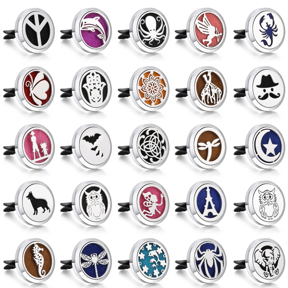 Новый автомобильный освежитель воздуха ароматерапия с парфюмом медальоны