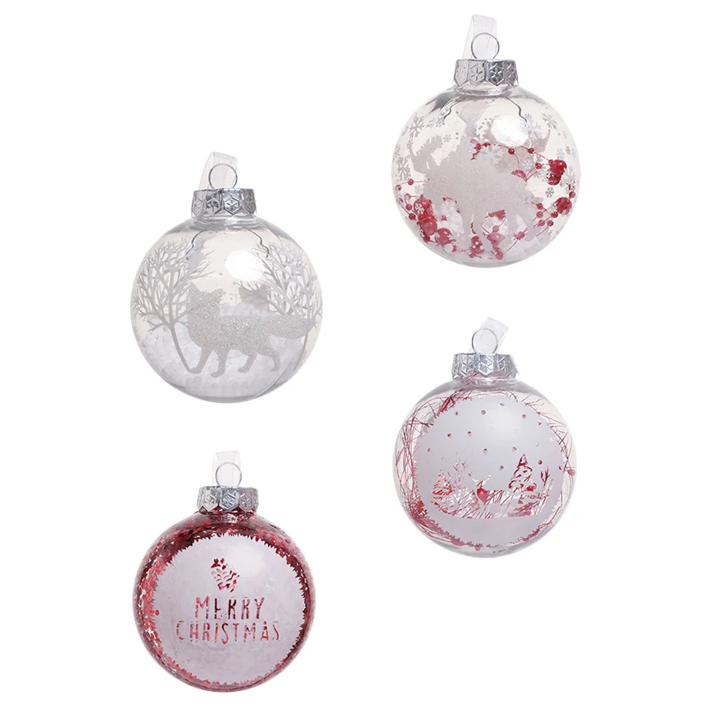 

4 шт., подвесные рождественские украшения