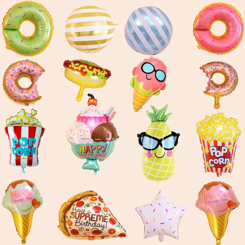 1 шт. в комплекте детское пончики мороженое Фольга шар аппетитных цветов Форма