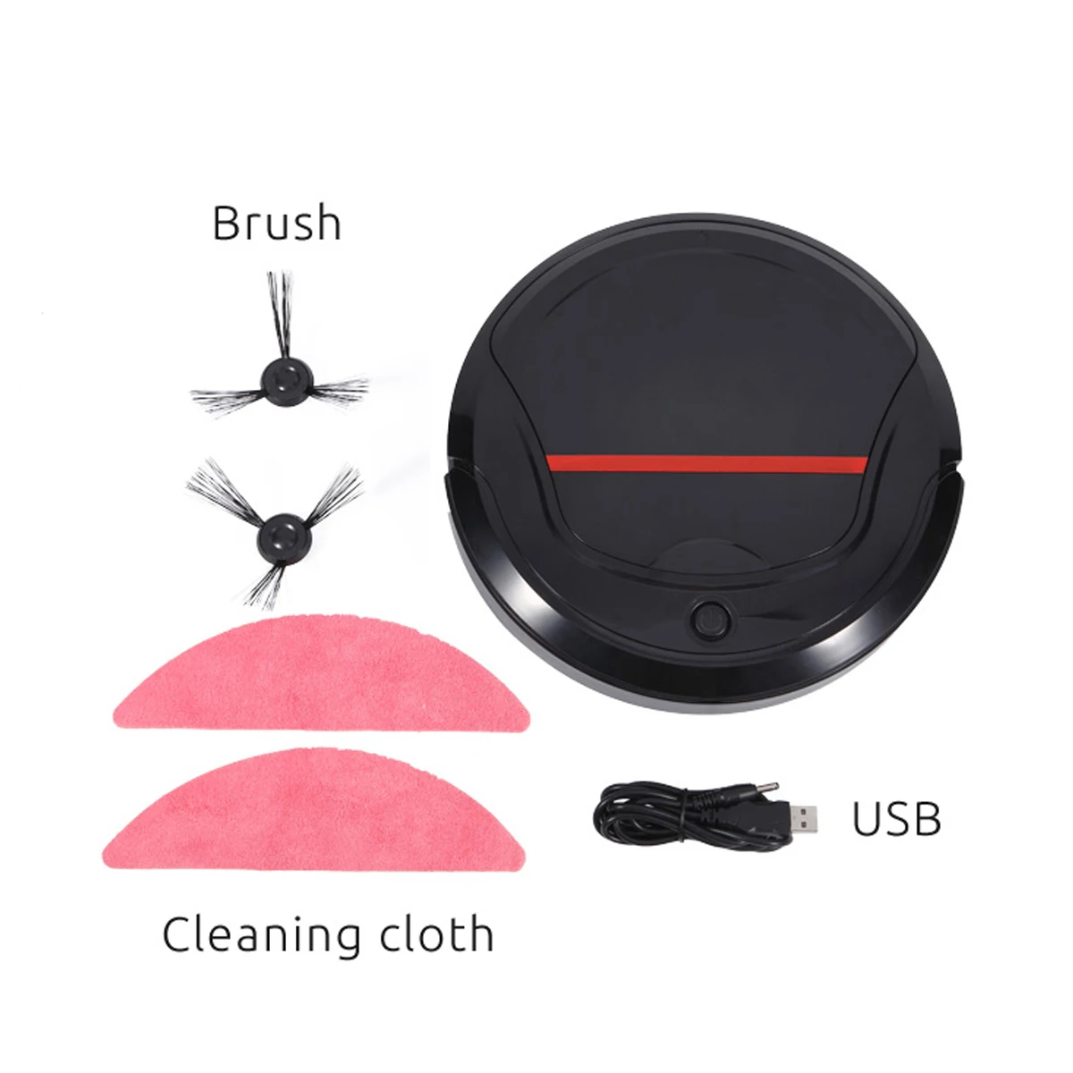 

Home Robot Vacuum Cleaner Multifunctional Smart Sweeping Robot Strong Suction Automatic Sweeping Steering USB Charger Dust Box