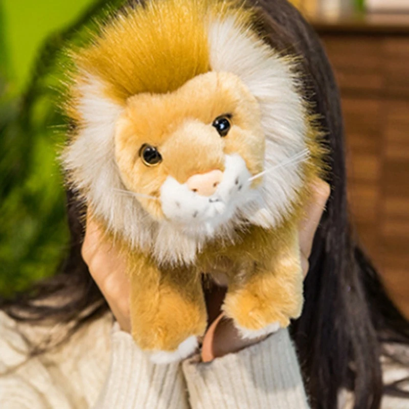 

Simulation Lion Doll Plush Toy Cute Lion Rag Doll Children Comfort Doll Pillow Holiday Gift Home Decoration