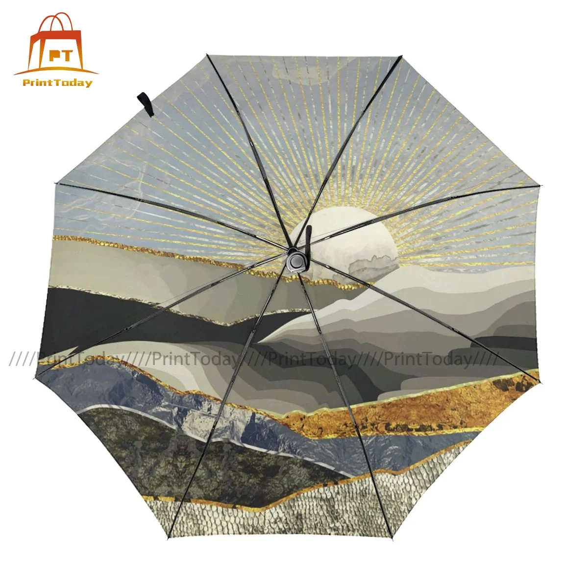 

Mountain Umbrella Automatic Waterproof Umbrella Aesthetic Design Summer Folding Umbrella
