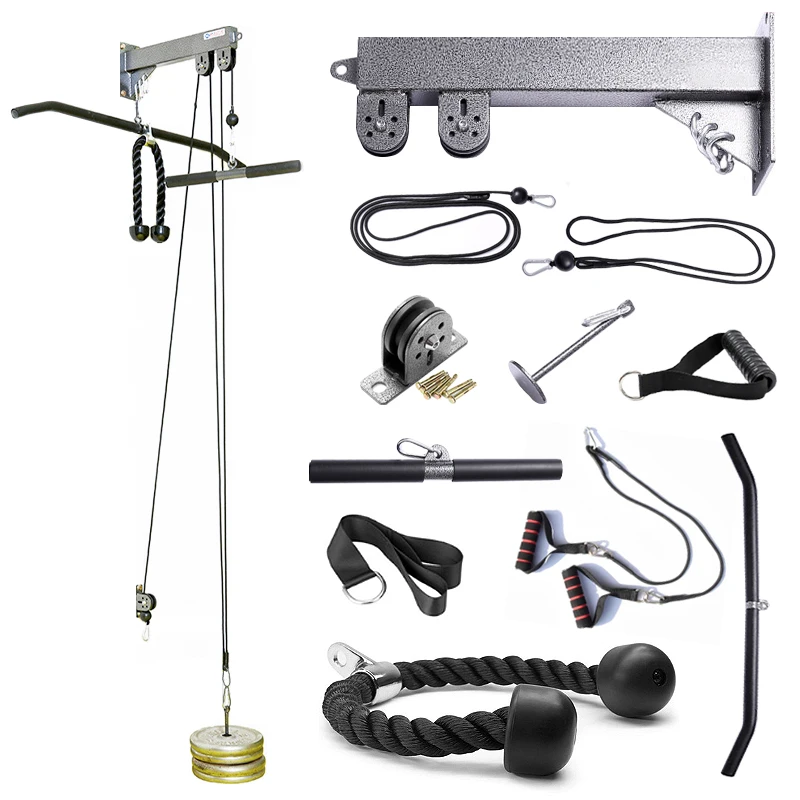 Система для фитнеса шкив кабельная система Blaster тренажер руки бицепсы трицепсы