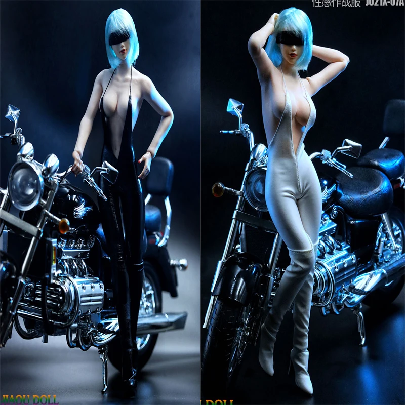 

JIAOUDOLL JO21X-07 1/6 Scale Sexy Female motorcycle Uniform Jumpsuit Clothes For 12 Inches Action Figures