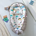 Детская переносная кроватка-гнездо Babynest для новорожденных, дорожная кроватка, тканевая хлопчатобумажная детская кроватка-бампер с подушкой