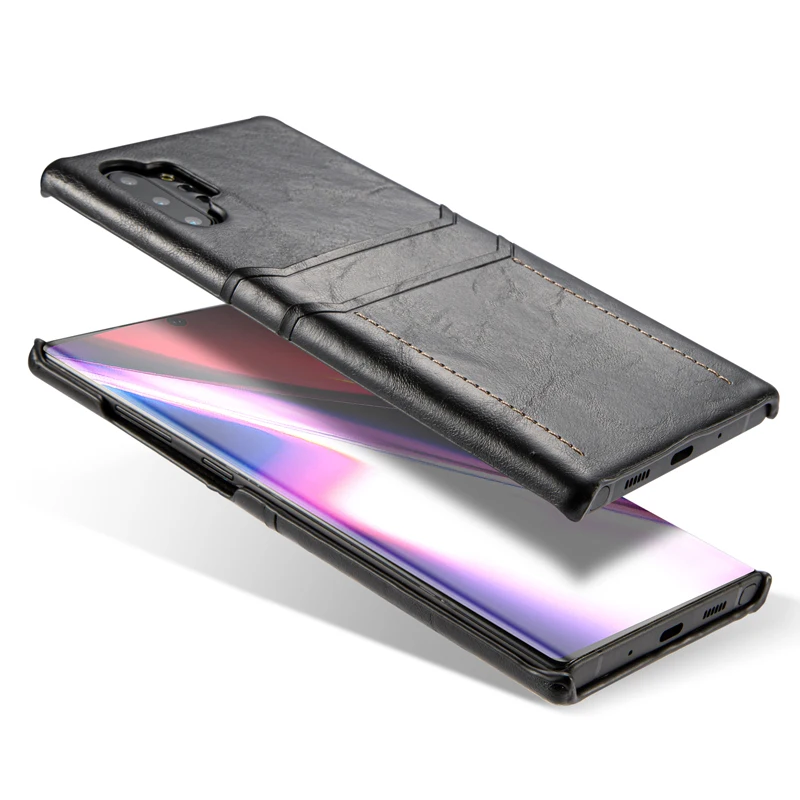 Чехол для телефона samsung Note10 из восковой кожи с масляным покрытием в стиле ретро, кожаный чехол для карт, Тонкий деловой смарт-чехол для samsung Galaxy Note10 Pro