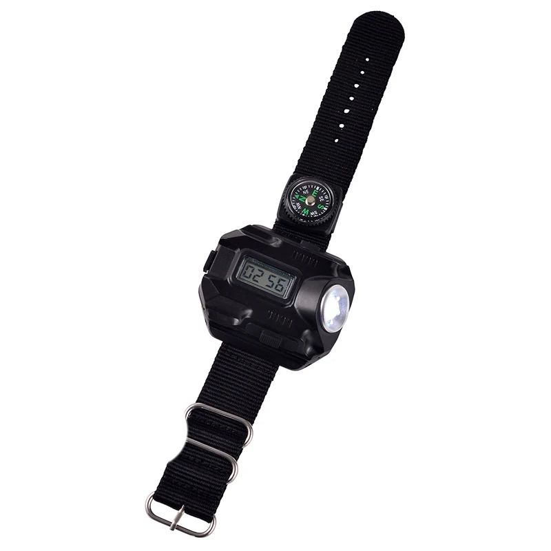 Multifunctional Waterproof Sports Usb Charging Led Wrist Watch Torch With Rechargeable Lighting Flashlight | Спорт и развлечения