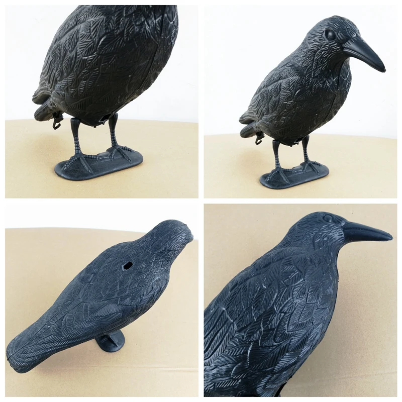 Новая черная пластиковая приманка для вороны охоты приманки сада двора птицы