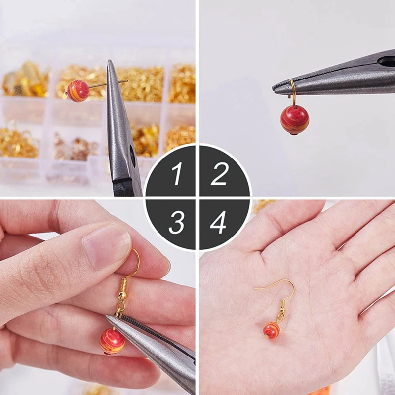 

Diy Earrings Accessories Earrings Material Beads Pliers Set Material Bag with Tools Handmade Jewelry Accessories