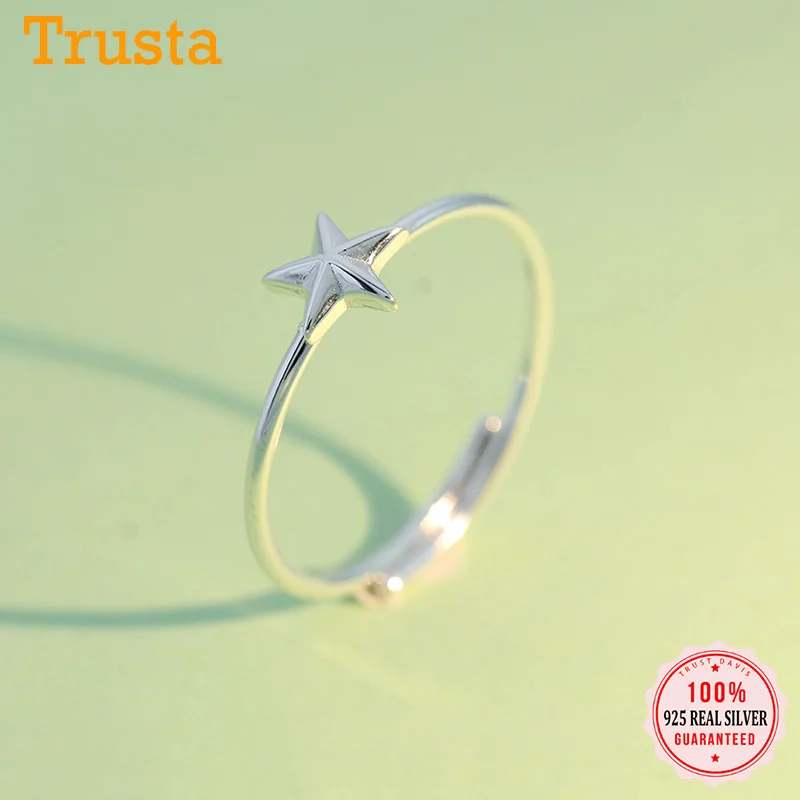 Trustdavis подлинное 100% стерлинговое серебро 925 модное милое коктейльное кольцо со