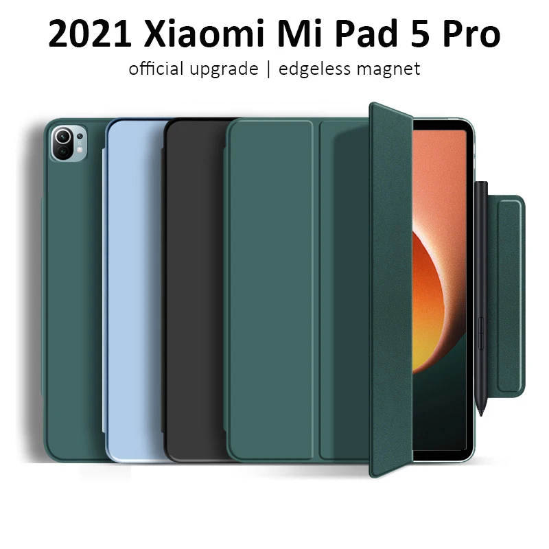 

Dual Magnetic Case for Xiaomi Mi Pad 5 Protective Cover Foldable Smart Case for MiPad 5 Pro Tablet Case Edgeless Ultra Thin