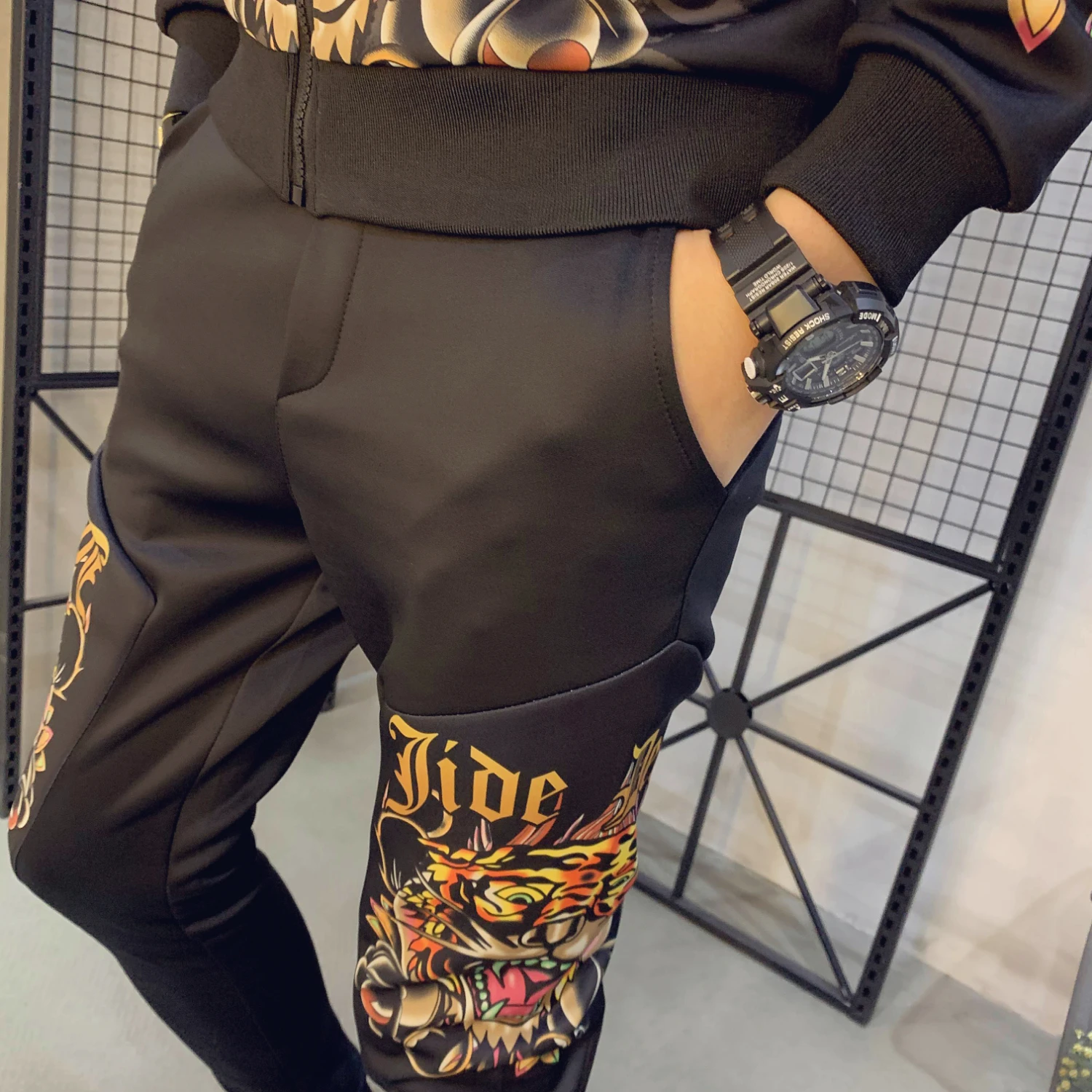 Мужской спортивный костюм тренировочный из 2 предметов куртка + штаны | Мужская