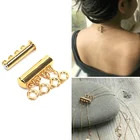 Многожильные застежки с карабином, ожерелье с магнитной трубкой, соединители для ювелирных изделий