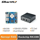 FriendlyElec Nanopi R4S Мини Портативная плата для развития путешествий с двумя портами Гбитс Ethernet 4 Гб LPDDR4 на базе RK3399 Soc для IOT