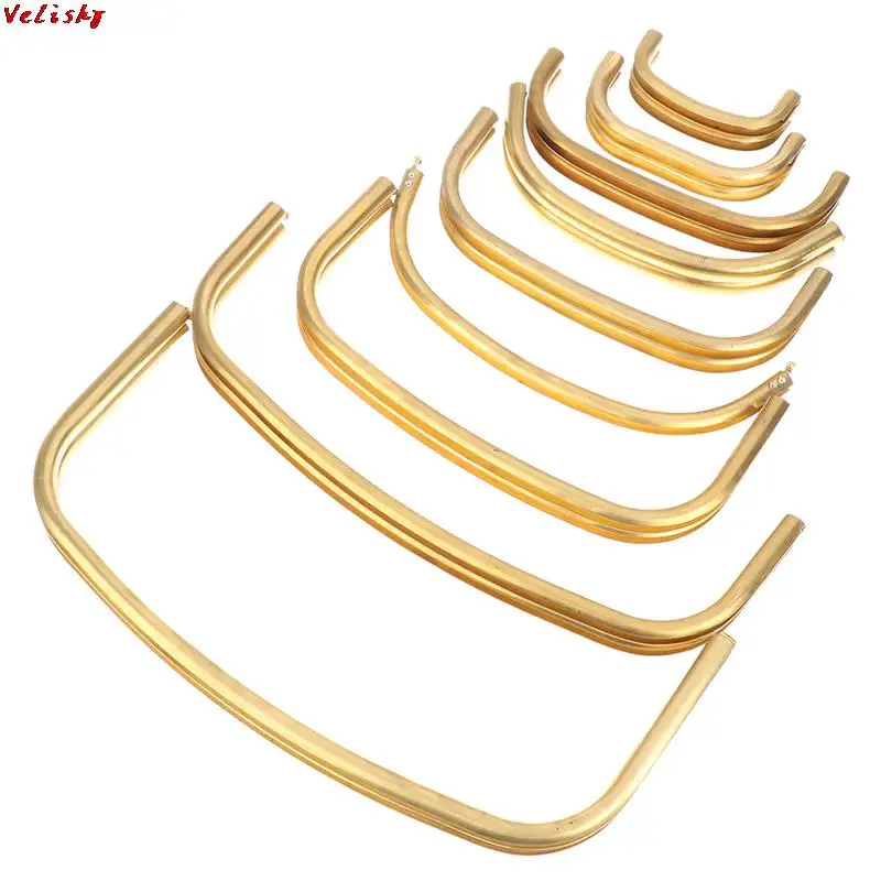 

One Piece Bag Frame For Purse Magnetic Kiss Lock Metal Copper Frame Women Clutch Bag Frame DIY Pouch Hardware Handmade Parts