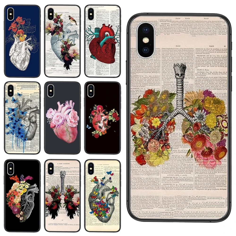 Чехол с рисунком человеческого анатомии для Galaxy Note 10 Lite 9 8 20 Pro A7 A8 2018 A10 M31 M51 A10S A11 -