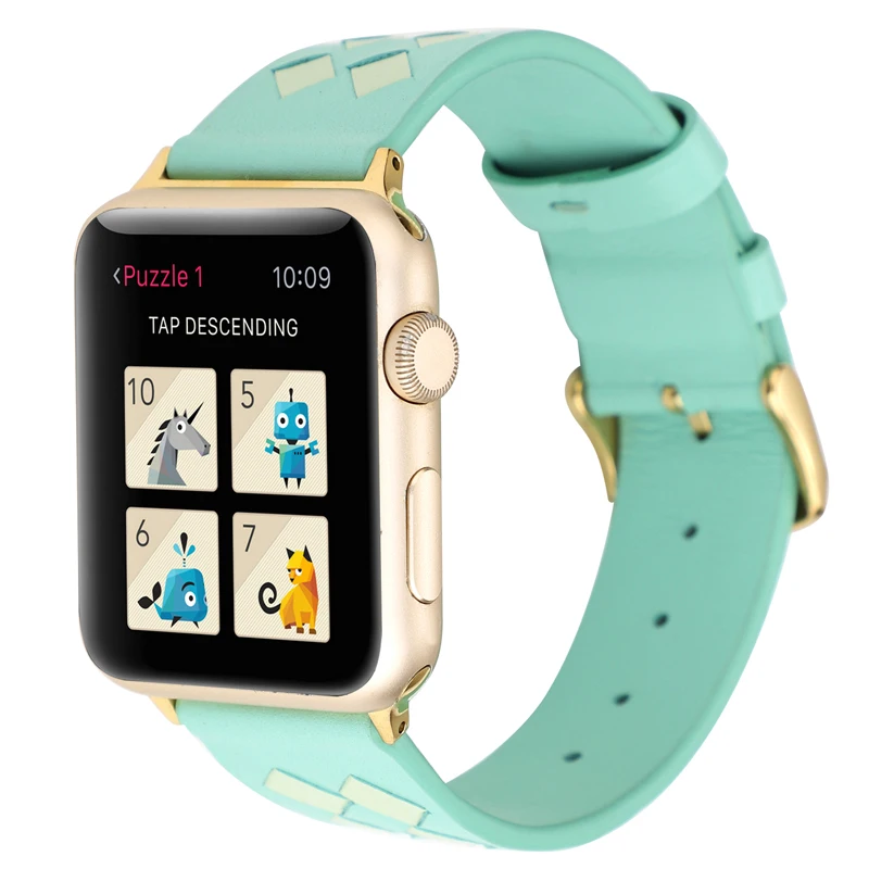 Ремешок для Apple watch 44 мм 40 мм 42 мм 38 мм corra iwatch 4 5 3 2 высококачественный кожаный браслет аксессуары для Apple watch 4 5