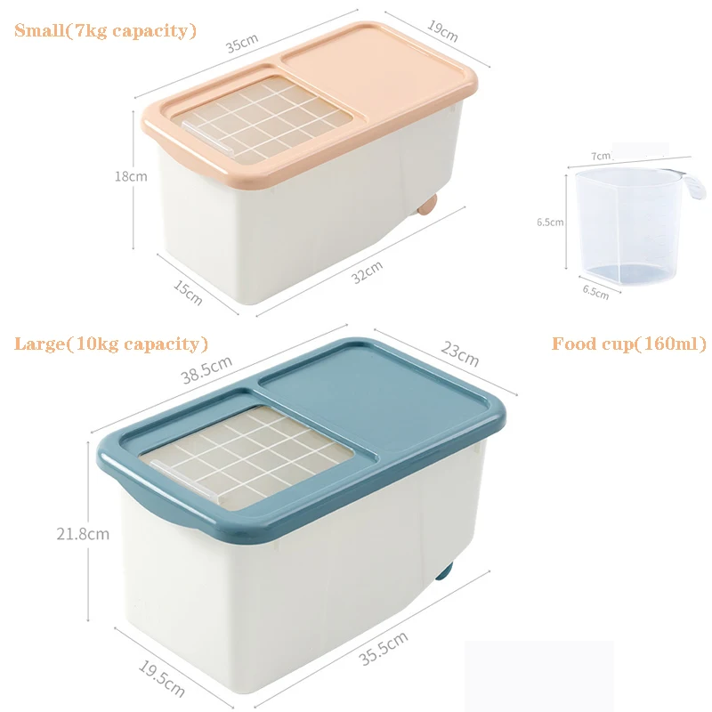 SMARTPET простой Стиль собака Кот Еда баррель контейнер для хранения сухой корм