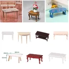 1:12 миниатюрный деревянный чайный столик для кукольного домика, журнальный столик, украшение мебели для гостиной