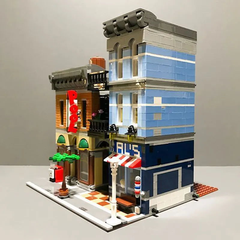 2200+Pcs MOC City Street View Detective's Office Building Blocks Creator Expert Bricks Toys for kids gifts | Игрушки и хобби