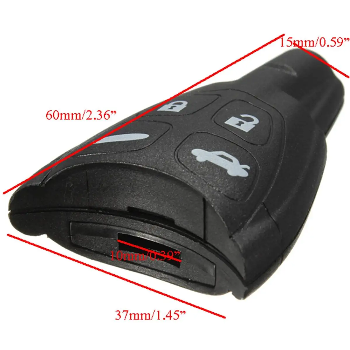 4 кнопки дистанционного управления автомобиля Брелок чехол без ключа полный