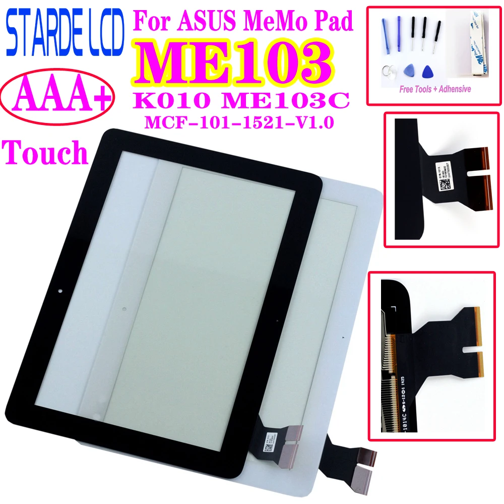 AAA + 10 1 &quotдля ASUS MeMo Pad ME103 K010 ME103C сенсорный Экран планшета Стекло Панель Сенсор