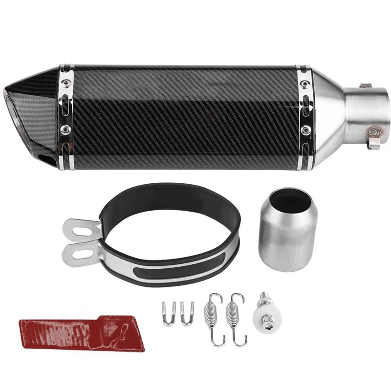 

DUPANQ 51MM Motorcycle Exhaust Pipe with Muffler Moto Bike Pot Escape for Yamaha Honda Kawasaki Ducati Slip-on