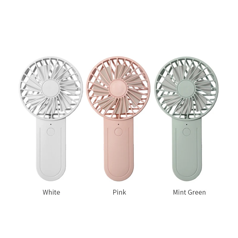

USB Rechargeable Handheld Fan with Telescopic Hook Mute Portable Mini Blower Fans for Summer Travel Outdoor Handheld Fan