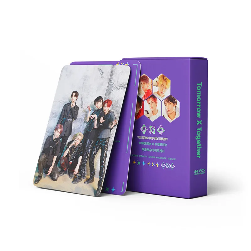 

54 Pcs / Set Kpop TXT Album Photo Card Lomo Cards Postcards Decoration Self Made Photo Cards Decoration Supplies Fans Gifts