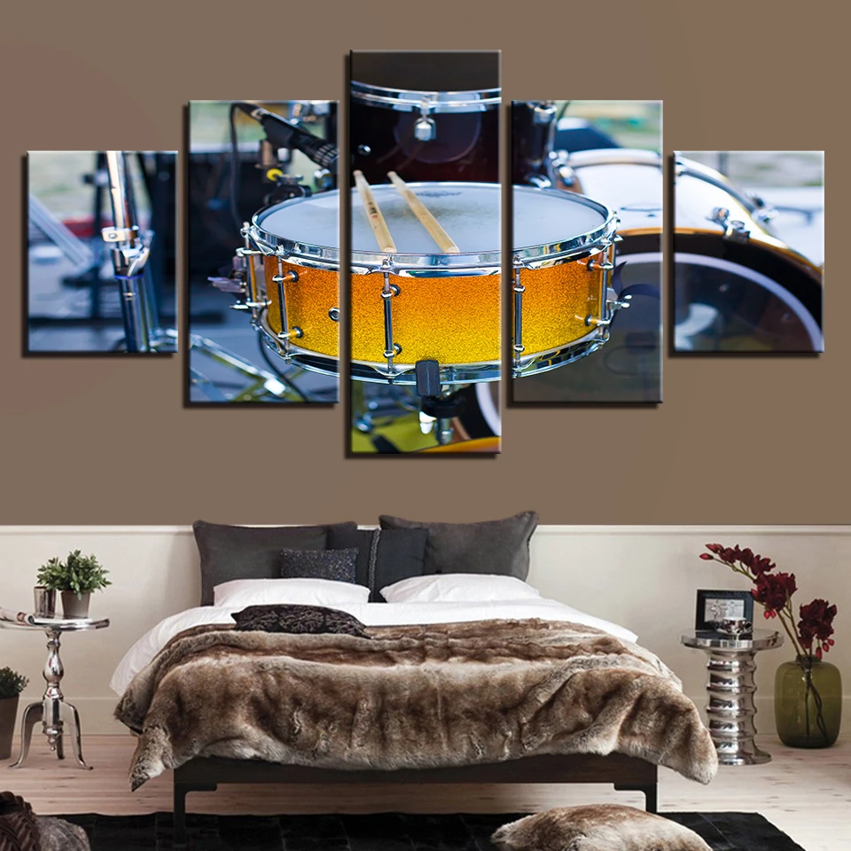 

Modern Guitar Piano Drum Instrument Music Wall Art Print Canvas Painting Nordic Posters and Prints Picture Home Decoretion Home