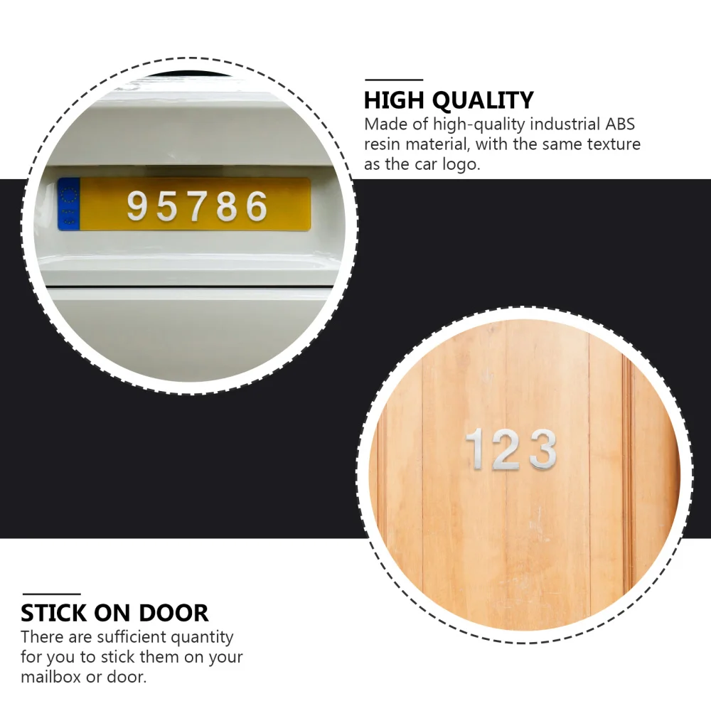 

10pcs Self-Adhesive Door House Numbers Mailbox Numbers Street Address Numbers