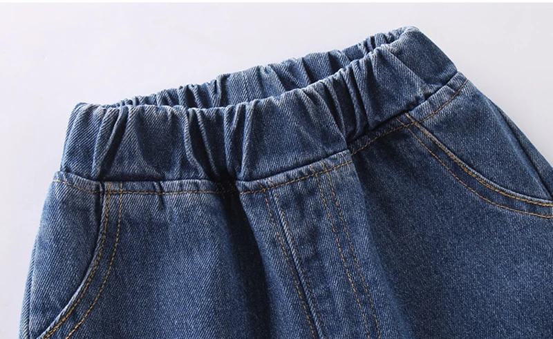 IENENS/детские джинсовые брюки для мальчиков мягкие хлопковые штаны маленьких